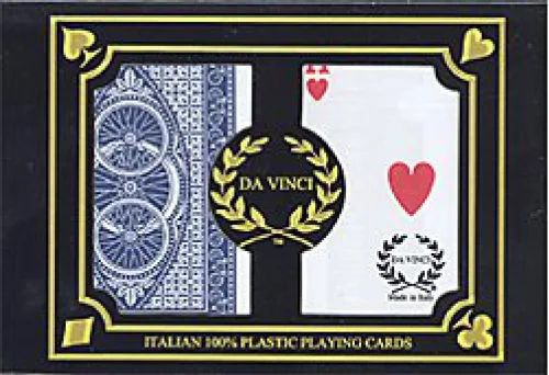Miniatura 2 de DA VINCI Ruote, naipes italianos 100% de plástico, juego de 2 barajas por Modiano, índice regular