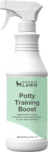 DoggieLawn Spray de ayuda para el entrenamiento para ir al baño, aroma atractivo que ayuda a entrenar a los perros dónde ir al baño, formulado para