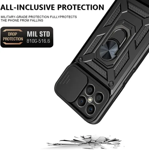 Miniatura 6 de Compatible con Huawei P30 lite Funda para teléfono, compatible con Huawei P30 lite 4G Soporte Magnético [PC + TPU] Lente deslizante 2 en 1 Soporte