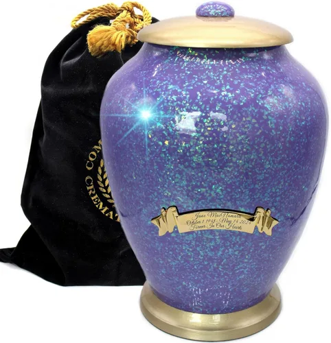 Miniatura 7 de Commemorative Cremation Urns for Human Ashes Adulto Hombre y Mujer – Urnas de cremación personalizadas decorativas bellamente hechas a mano