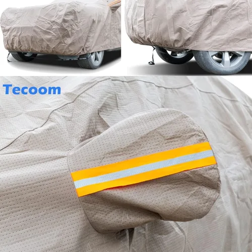 Miniatura 6 de Cubierta gruesa Tecoom súper transpirable e impermeable a prueba de viento nieve sol lluvia, rayos UV, protección al aire libre todo tipo de clima