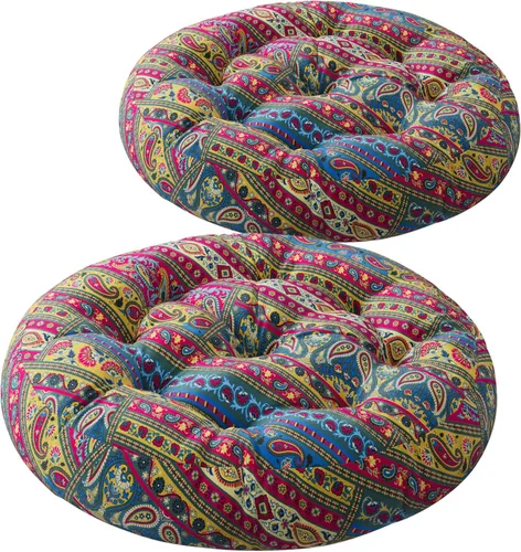 Miniatura 16 de Codi Almohada de Piso para Meditación, Almohadas Boho para Sentarse para Adultos y Niños, Cojín Grande para Yoga Sala de Estar Tatami para Sentarse