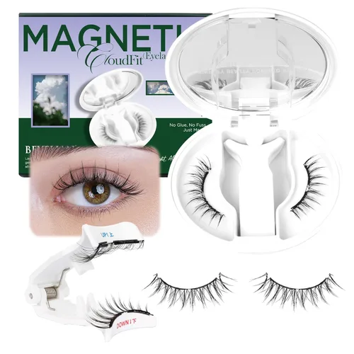 Miniatura 11 de BEYELIAN Pestañas magnéticas con aplicador, pestañas magnéticas suaves mejoradas, pestañas magnéticas portátiles, aspecto natural, reutilizables,