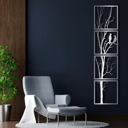 Miniatura 5 de Arte de pared de árbol y pájaros de metal, arte de árbol de metal, decoración de pared de metal, decoración de pared de metal, arte de pared
