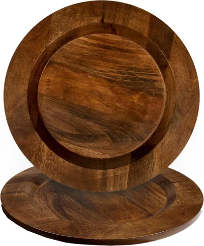 Miniatura 10 de Plato de servir, plato de madera de mango, platos únicos de madera de mango, platos hechos a mano de primera calidad, elegantes platos de servir