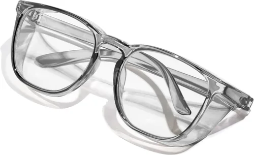 Miniatura 9 de Gafas de seguridad antivaho transparente con bloqueo de luz azul para protección ocular, gafas de enfermería para mujeres y hombres A1 Leopardo +