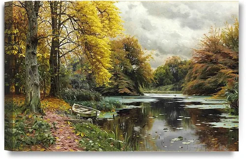 Miniatura 57 de DECORARTS - Impresiones de Giclee de Lirios de Agua de Claude Monet, Arte de Pared Enmarcado con Marco de Madera Maciza, Decoración de Jardín