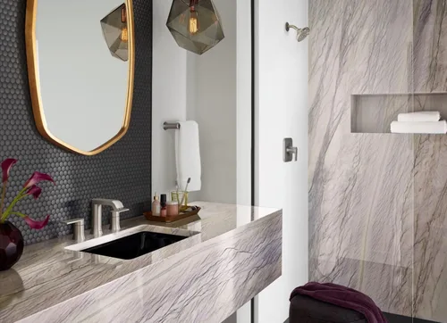 Miniatura 5 de Moen Genta LX - Toallero moderno para cocina o baño, 6.8 pulgadas, níquel cepillado, BH3886BN