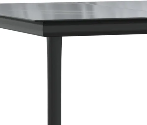 Miniatura 9 de Ensemble de Jardin 7 Pièces Gris et Noir avec Table en Verre, Meubles de Modernes et Résistants aux Intempéries Pour Terrasse, Balcon ou Jardin