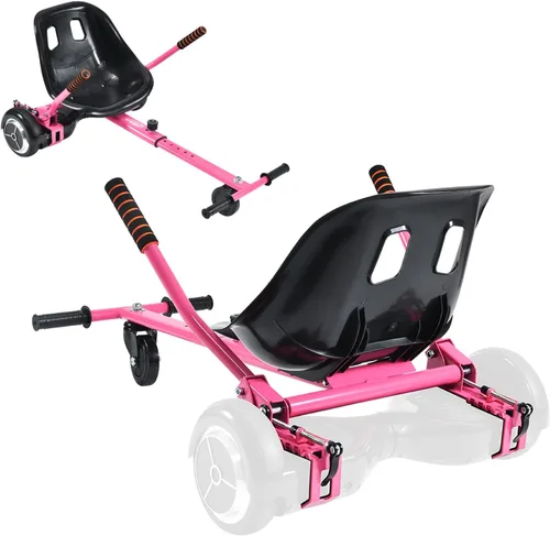 Hishine Accesorio de asiento para aeropatineta de 6.5 a 10 pulgadas, diseño mejorado sin necesidad de correas de velcro, kit de conversión Go Kart,