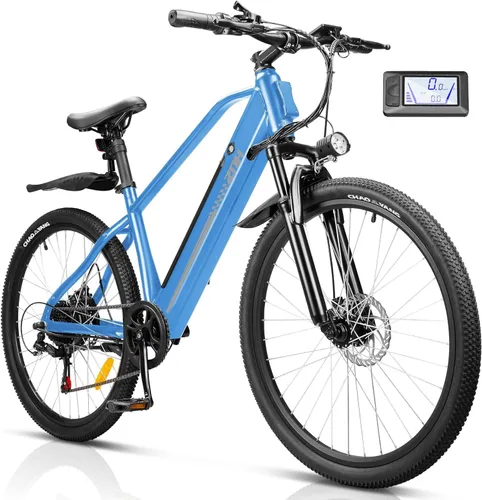 Miniatura 12 de ZNH Bicicleta eléctrica para adultos, bicicleta de montaña eléctrica de 26 pulgadas, motor sin escobillas de 1000 W, 23+MPH y batería extraíble