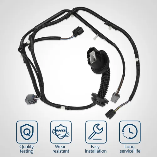 Miniatura 5 de Conjunto de cables de puente para puerta trasera izquierda compatible con Ford F-150 Crew Cab lado del conductor 2009-2014 Reemplazo de arnés
