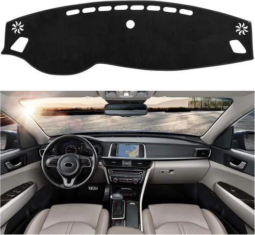 Miniatura 22 de SPEEDWOW Cubierta Alfombrilla para Tablero de Instrumentos Tapete Alfombra Compatible para Toyota Camry 2002-2006 Alfombrilla para Tablero Cubiertas