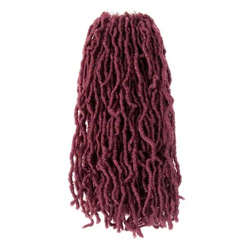 Miniatura 29 de Niseyo Rastas de pelo sintético de ganchillo de 24 pulgadas, 6 paquetes de extensiones de cabello sintético lacio de ganchillo largo