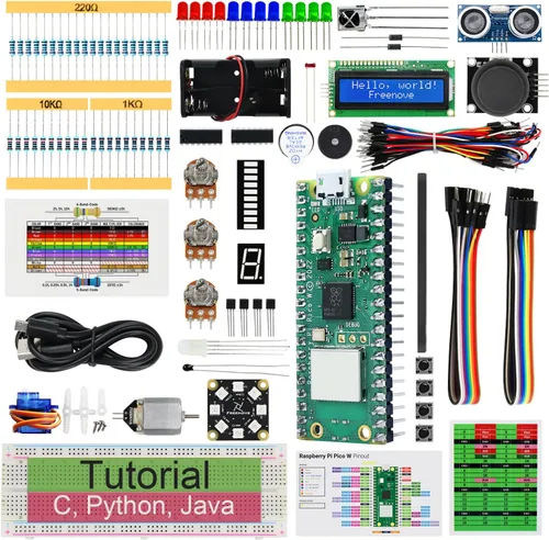 Miniatura 10 de Freenove Super Starter Kit para Raspberry Pi Pico (incluido), microcontrolador Cortex-M0+ de doble núcleo, tutorial detallado de 588 páginas, 177