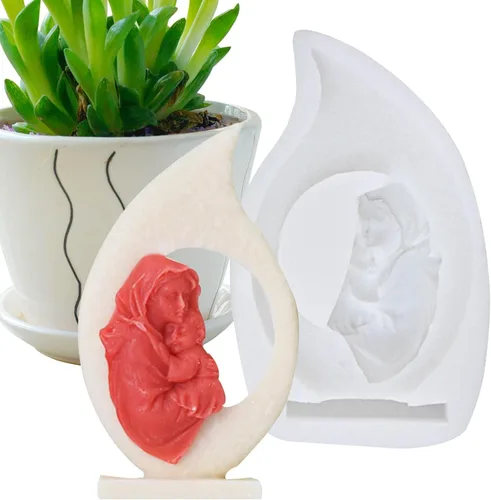 Miniatura 3 de awakentti Moldes de velas de Navidad, moldes de velas de personajes, fácil liberación de moho, flexible y seguro, molde de resina para hacer