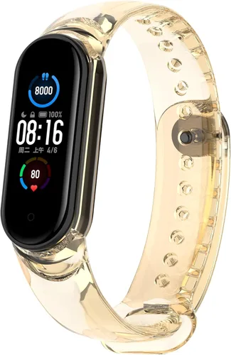 Miniatura 9 de Senter Correa de repuesto de silicona suave para Xiaomi Mi Band 5 / Mi Band 6 Smart Watch Negro