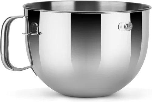 Miniatura 2 de Tazón de acero inoxidable de 6 cuartos de galón para batidoras KitchenAid de soporte elevador de tazón solamente: compatible con los modelos KD2661
