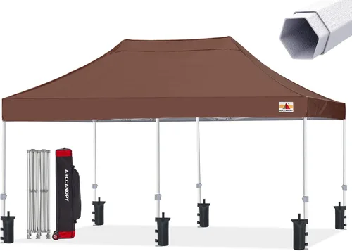 Miniatura 10 de ABCCANOPY Tienda de campaña con toldo emergente comercial 10x10 Serie Premium, Beige