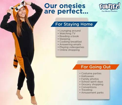 Miniatura 5 de Funziez! - Disfraz de animal de una pieza para adultos, diseño de felpa para Halloween, traje de cosplay de fruta para mujer y hombre