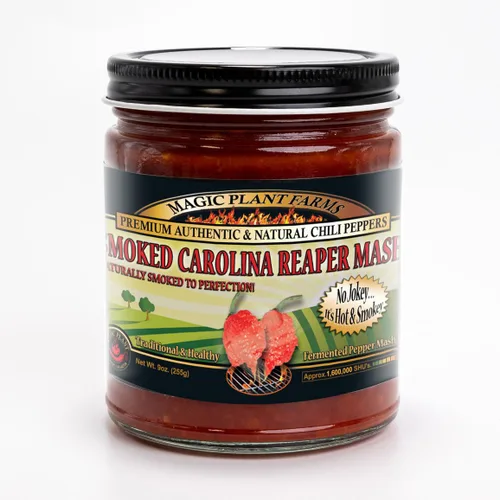 Miniatura 3 de Magic Plant - Paquete de 2 puré de chile ahumado Chipotle de Carolina Reaper y Red Carolina Reaper de Magic Plant, gran regalo de combo