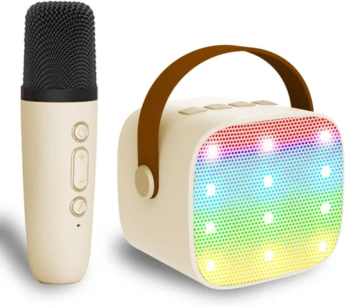 Miniatura 9 de Karaoke Machine for Kids, Mini Karaoke Machine for Kids Adults, Portable Bluetooth Speaker with 1 Wireless Microphones, Christmas Birthday Toys
