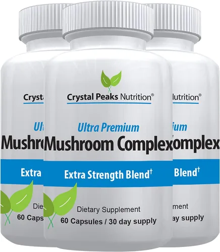 Miniatura 4 de Mushroom Superfood Master Blend Suplemento de cápsulas de hongos, 10 complejos de hongos y adaptógenos - Melena de león, chaga, cordyceps, extracto