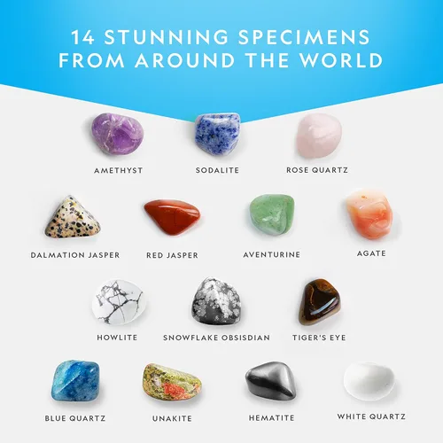 Miniatura 3 de National Geographic Piedras pulidas de alta calidad, 5 libras de piedras pulidas y cristales a granel de 1/2 pulgada, arte y manualidades, kit