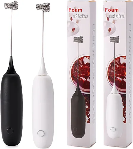 Miniatura 8 de Mini varita espumadora de leche de mano, mezclador de bebidas de acero inoxidable, regalo ideal para espumador de café, máquina de espuma de mano
