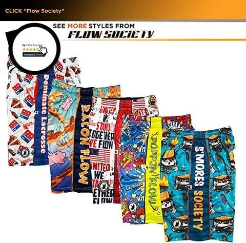 Miniatura 5 de Flow Society Home Run - Pantalones cortos deportivos para niños, pantalones cortos deportivos para gimnasio