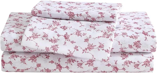 Miniatura 39 de Betsey Johnson - Sábanas de cama King, ropa de cama suave y ligera, resistente a la decoloración y a las arrugas (leopardo, King)