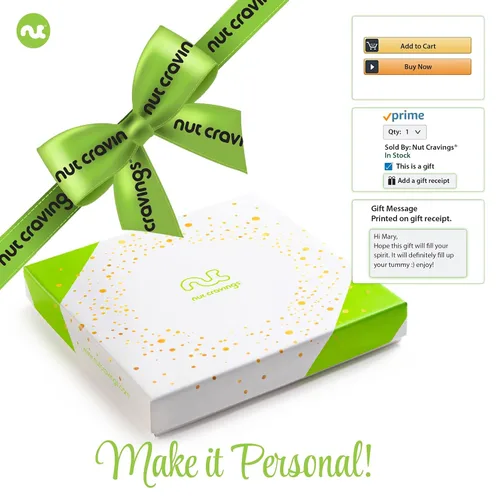 Miniatura 7 de NUT CRAVINGS - Cesta de regalo con arreglo floral de frutas secas navideñas en cesta de regalo de madera en forma de manzana + bandeja (9 surtido)