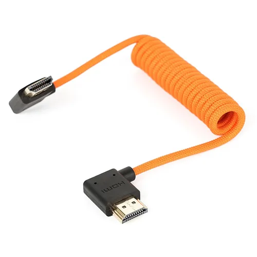 Miniatura 21 de 8K HDMI to Down HDMI High Speed Black Coiled Braided Cable for Sony A7S3 FX3 FX9 Canon C70 Z CAM E2 Camera Atomos Ninja V Shinobi SmallHD Portkeys