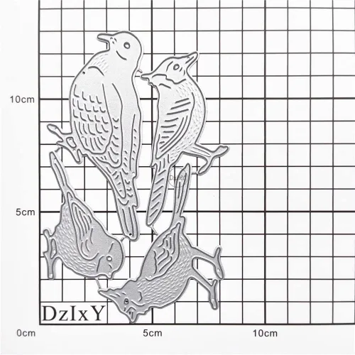 Miniatura 3 de DzIxY Troqueles de corte de metal con pájaro carpintero para kit de fabricación de tarjetas, troquelados, troquelados, plantillas de máquina