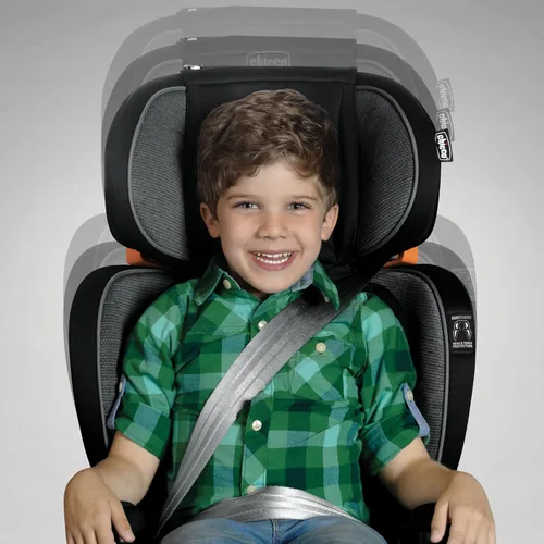 Miniatura 4 de Chicco KidFit Zip Plus Asiento Elevador para Auto 2 en 1 con Posicionamiento de Cinturón, Asiento Elevador sin Respaldo y con Respaldo Alto