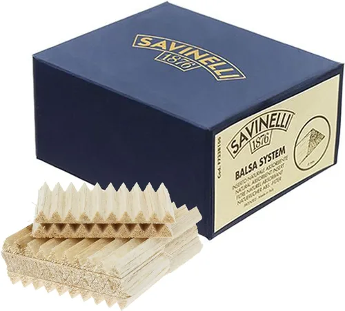 Savinelli Filtros Balsa de 0.236 in - Accesorios de tubería hechos de madera de balsa italiana, paquete de 100 filtros Savinelli