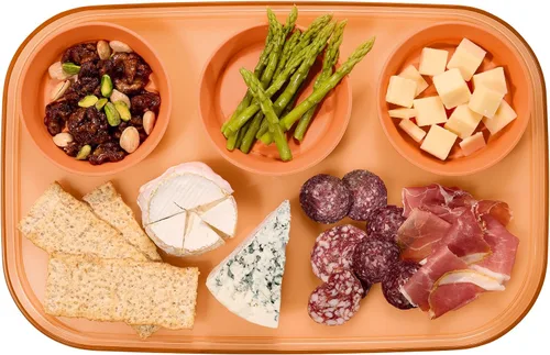 Miniatura 14 de madesmart dipware - Bandeja de 3 tazones, apilables y extraíbles para embutidos, guacomole, aperitivos, verduras, apto para lavavajillas