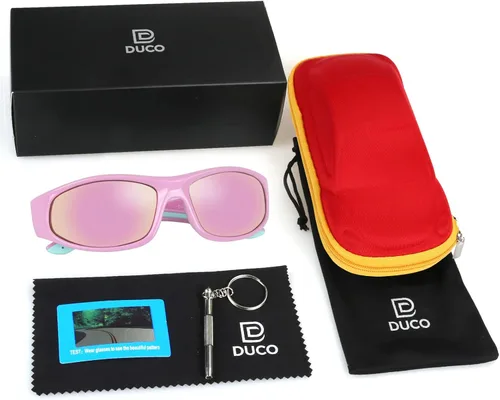 Miniatura 6 de Duco Kids - Anteojos de sol polarizados deportivos y de goma, con montura flexible, para niños