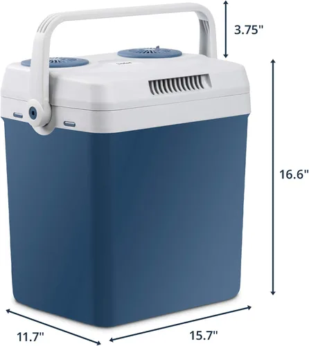 Miniatura 7 de Ivation Enfriador y calentador eléctrico con asa Refrigerador termoeléctrico portátil de 27 cuartos (25 L) para vehículos y camiones Cable