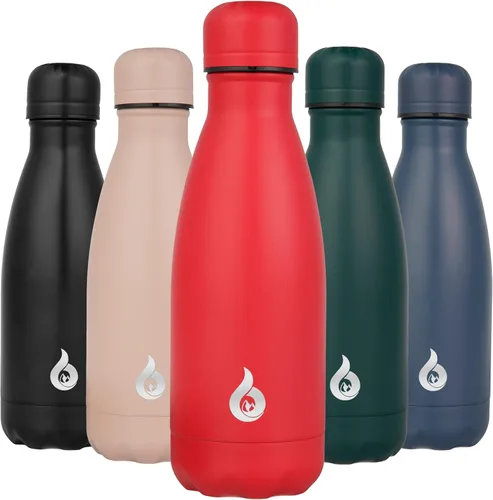 Miniatura 81 de BJPKPK Botella de Agua Aislada 17oz Botellas de Agua de Acero Inoxidable Apta para Lavavajillas Metal Térmica Mantiene Frío y Caliente, Gris Niebla