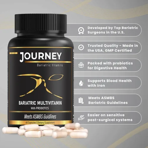 Miniatura 2 de Viaje multivitamínico bariátrico con probióticos y hierro – Cápsula (60 unidades)