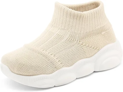 Cubufly Zapatos de calcetín para bebés, zapatos para caminar para los primeros zapatos deportivos sin cordones de 0 a 3 años