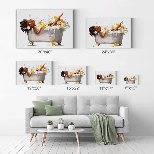 Miniatura 7 de SmileArtDesign V18 - Lienzo impreso y decorativo para pared, diseño africano