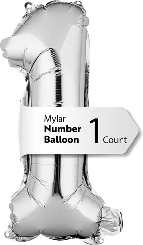 Miniatura 26 de Restaurantware-Balloonify Globo de Número de 16 Pulgadas, 1 Globo Digital para Fiesta - Número 5, Auto-Sellado, Acabado de Mylar de Folio Dorado, Oro