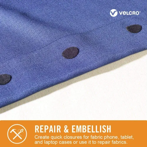 Miniatura 4 de VELCRO Brand para telas Cinta adhesiva de tela permanente con parte posterior pegajosa para alteraciones y dobladillo Desenganchar y pegar - Sin