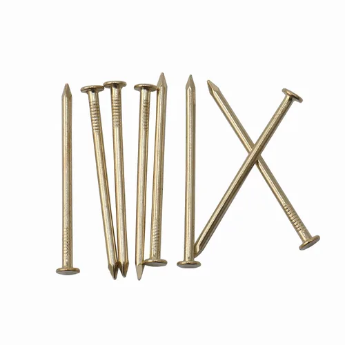 Miniatura 22 de 240 piezas de clavos de ferretería dorados, clavos de madera chapados en latón de 1-1/2" × 14 Ga, clavos para colgar decoración de pared, clavos