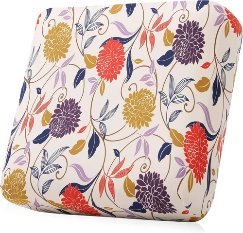 Miniatura 46 de Smiry Fundas de cojín de sofá estampadas, fundas elásticas suaves para sofá, fundas de sofá lavables antideslizantes, protector de muebles para Beige