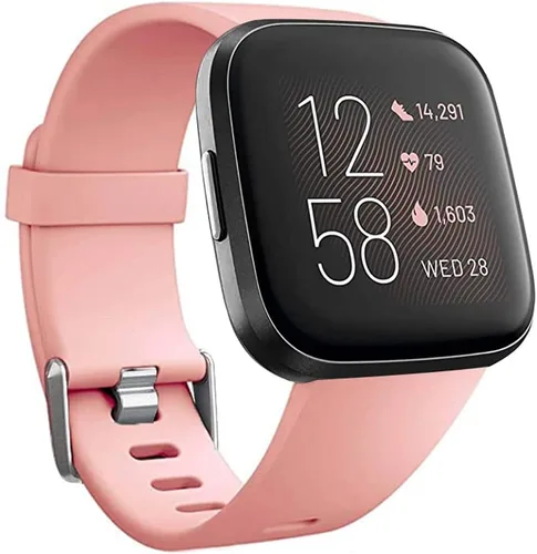 Miniatura 16 de Bandas de repuesto compatibles con Fitbit Versa/Versa 2 / Versa Lite, correa ajustable de silicona para accesorios clásicos, correas de fitness