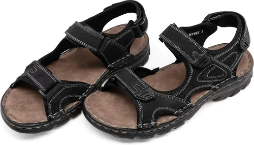 Miniatura 7 de Jousen Men's Sandals Leather Open Toe Beach Sandal Outdoor Summer Sport Sandals