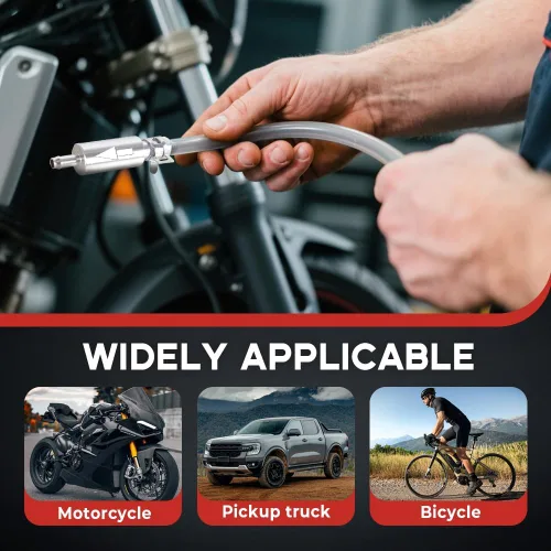 Miniatura 4 de Manguera de purga de frenos, tubo de válvula de retención unidireccional, kit de herramientas de sangrado para embrague de motocicleta de automóvil